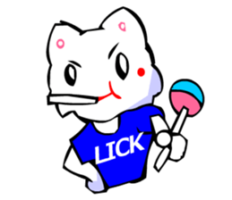 Commonly Used Word T-Shirt Wearing Cat 3 sticker #3022619