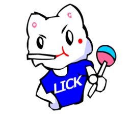 Commonly Used Word T-Shirt Wearing Cat 3 sticker #3022619