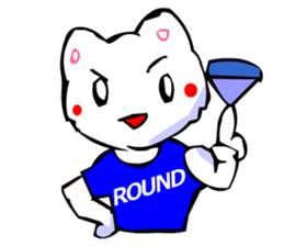 Commonly Used Word T-Shirt Wearing Cat 3 sticker #3022621