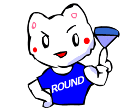 Commonly Used Word T-Shirt Wearing Cat 3 sticker #3022621