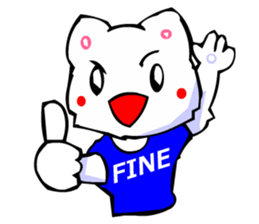 Commonly Used Word T-Shirt Wearing Cat 3 sticker #3022629