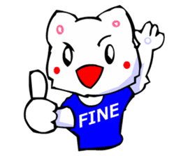 Commonly Used Word T-Shirt Wearing Cat 3 sticker #3022629