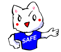 Commonly Used Word T-Shirt Wearing Cat 3 sticker #3022631