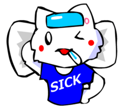 Commonly Used Word T-Shirt Wearing Cat 3 sticker #3022637