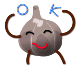 Black garlic kurochan sticker #3023004