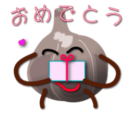 Black garlic kurochan sticker #3023010