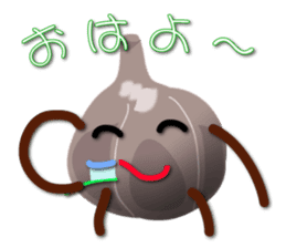 Black garlic kurochan sticker #3023015