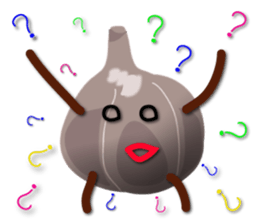 Black garlic kurochan sticker #3023021