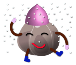 Black garlic kurochan sticker #3023030