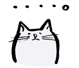 Every day of the white cat nyantaro sticker #3023097