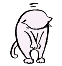 Every day of the white cat nyantaro sticker #3023101