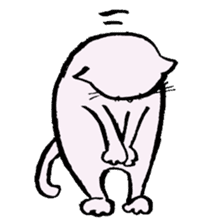 Every day of the white cat nyantaro sticker #3023101