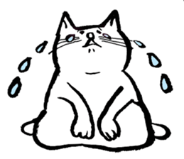 Every day of the white cat nyantaro sticker #3023110