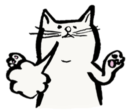 Every day of the white cat nyantaro sticker #3023112