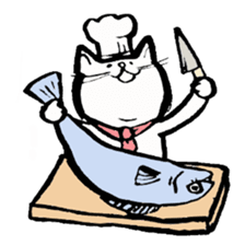 Every day of the white cat nyantaro sticker #3023122