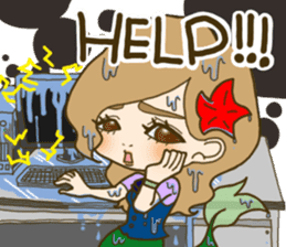 The office lady is princess sticker #3023205