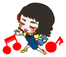 The office lady is princess sticker #3023215