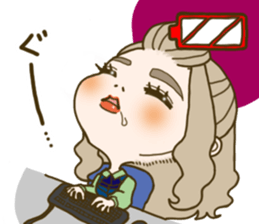The office lady is princess sticker #3023222