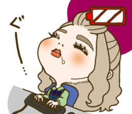 The office lady is princess sticker #3023222