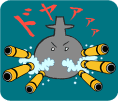 Funny submarines sticker #3023383