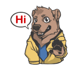 Hoodie series: Bear sticker #3023483
