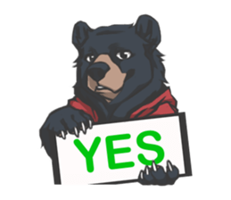 Hoodie series: Bear sticker #3023484