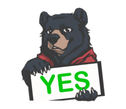 Hoodie series: Bear sticker #3023484