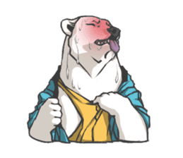 Hoodie series: Bear sticker #3023485