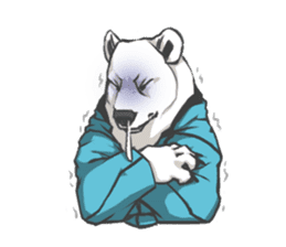 Hoodie series: Bear sticker #3023489