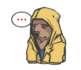 Hoodie series: Bear sticker #3023491