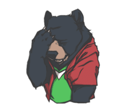 Hoodie series: Bear sticker #3023492