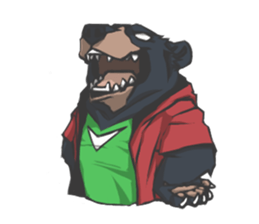 Hoodie series: Bear sticker #3023496