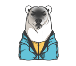 Hoodie series: Bear sticker #3023497