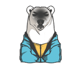 Hoodie series: Bear sticker #3023497