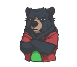 Hoodie series: Bear sticker #3023500