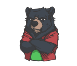 Hoodie series: Bear sticker #3023500