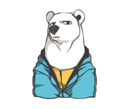 Hoodie series: Bear sticker #3023501