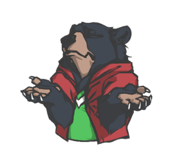 Hoodie series: Bear sticker #3023504