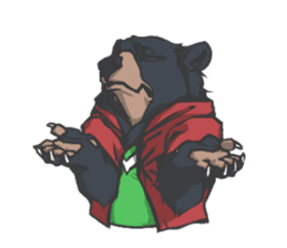 Hoodie series: Bear sticker #3023504
