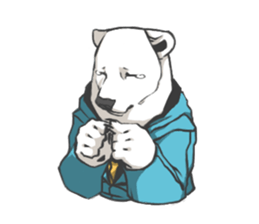 Hoodie series: Bear sticker #3023505