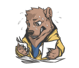 Hoodie series: Bear sticker #3023507