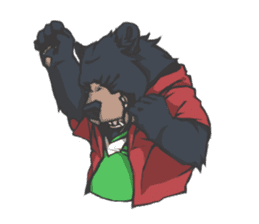 Hoodie series: Bear sticker #3023508