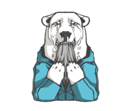 Hoodie series: Bear sticker #3023509