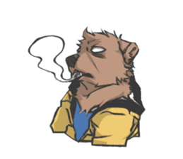 Hoodie series: Bear sticker #3023515