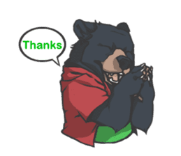 Hoodie series: Bear sticker #3023516