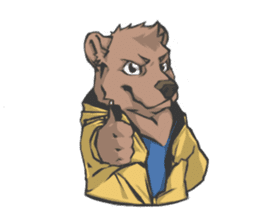 Hoodie series: Bear sticker #3023519