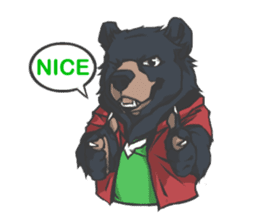 Hoodie series: Bear sticker #3023520