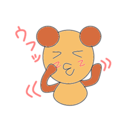 Circle bear sticker #3024729