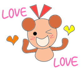 Circle bear sticker #3024731