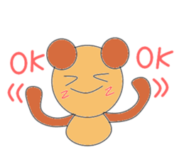 Circle bear sticker #3024735